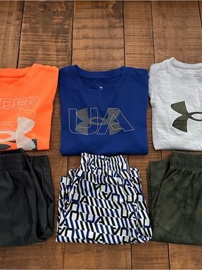 Under Armour Kids Active Tops with matching shorts